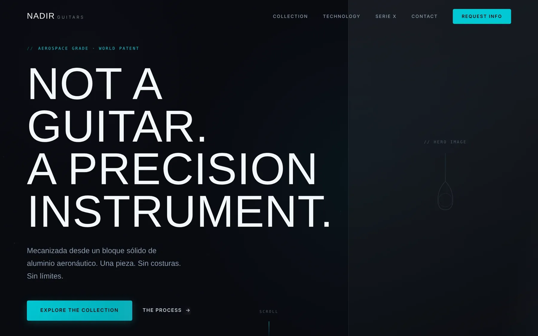 Captura de la demo de Una web a la altura de las guitarras
